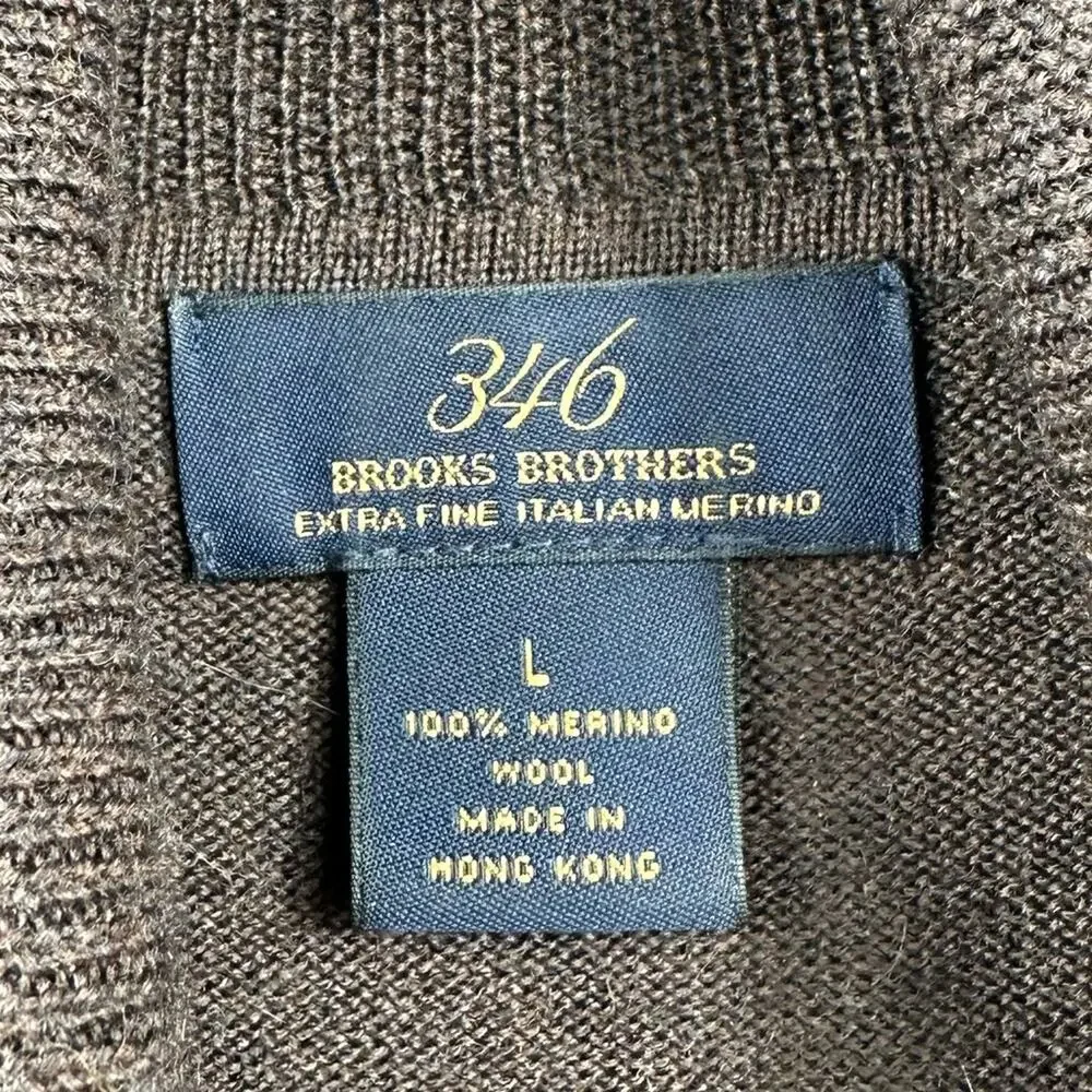 Brooks Brothers 346 Extra Fine Italian Merino Wool Turtleneck Sweater - Large